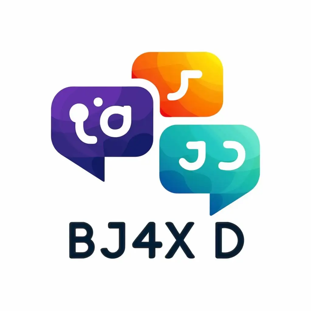 a logo design,with the text "bj4xd", main symbol:chatrooms,complex,be used in Animals Pets industry,clear background