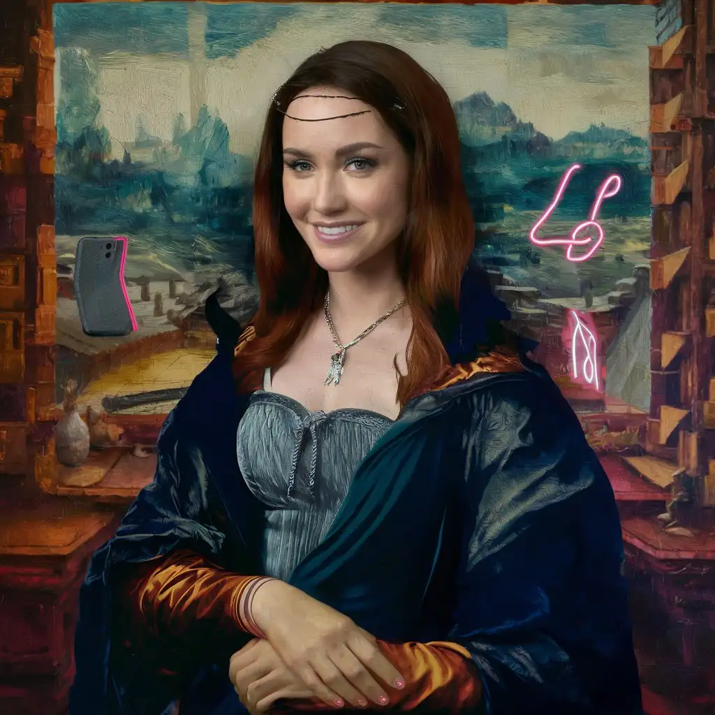 Classic paintings reimagined with modern day celebrities.