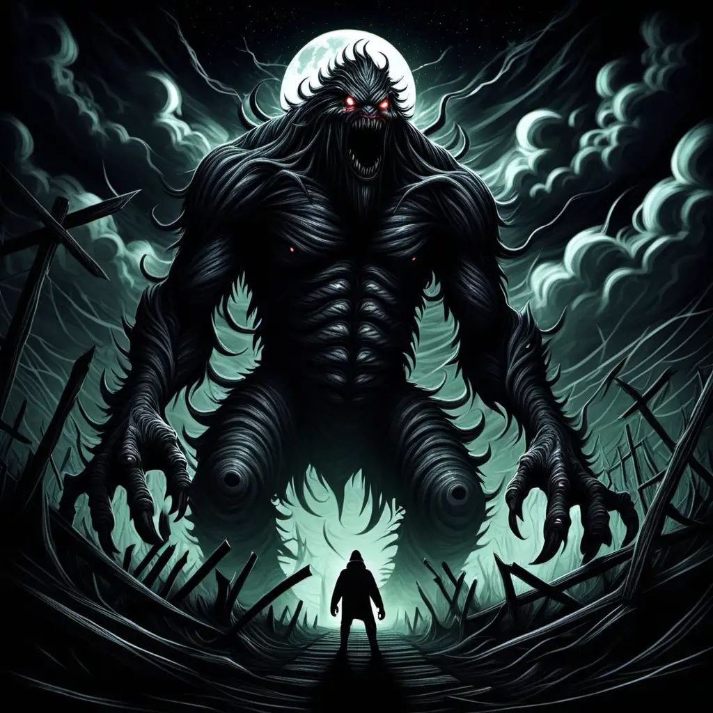 Menacing Giant Nightmare Monsters Emerge in the Dark Night