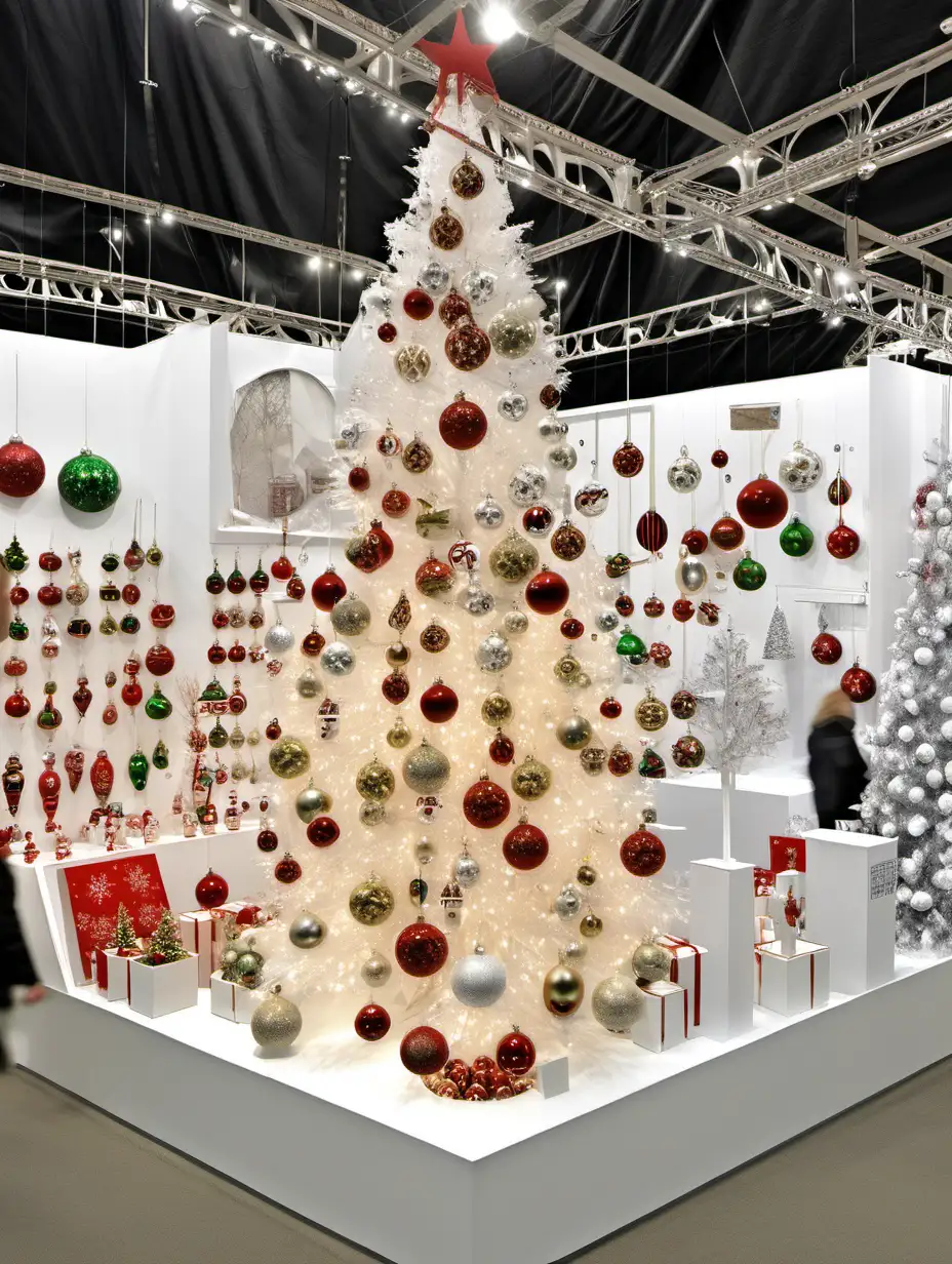 Captivating Christmas Ornament Exhibition Stands