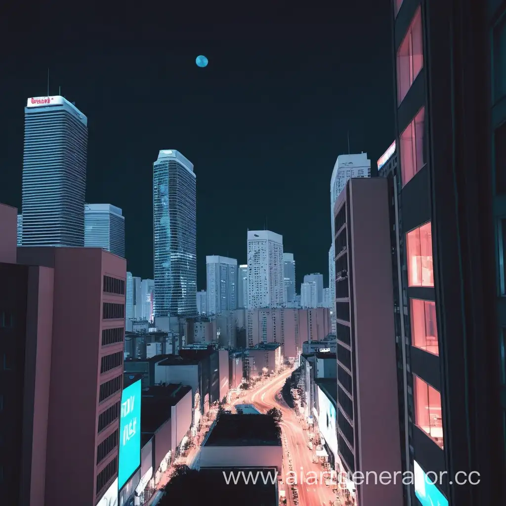 Vibrant-Urban-Nightscape-Illuminated-City-Lights-and-Skyline