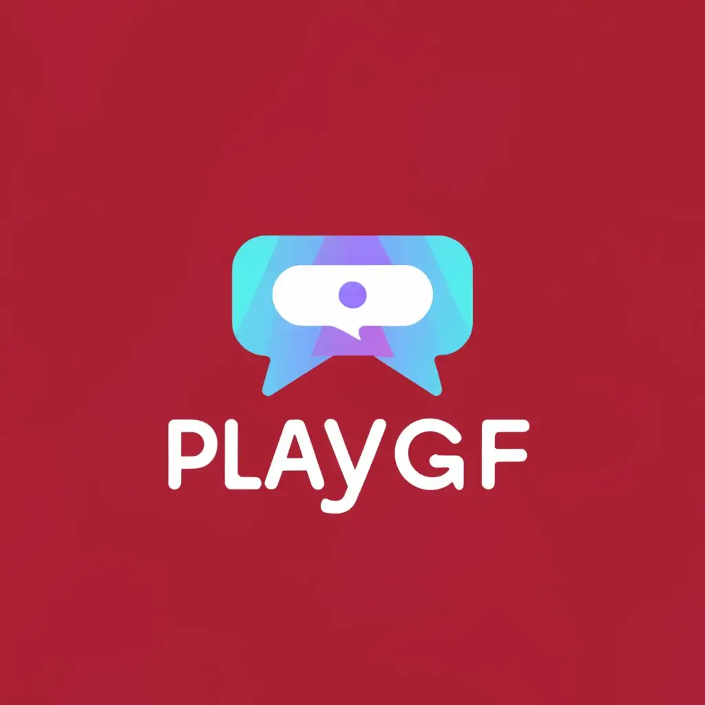 a logo design,with the text "playgf", main symbol:chatrooms,Moderate,be used in Animals Pets industry,clear background