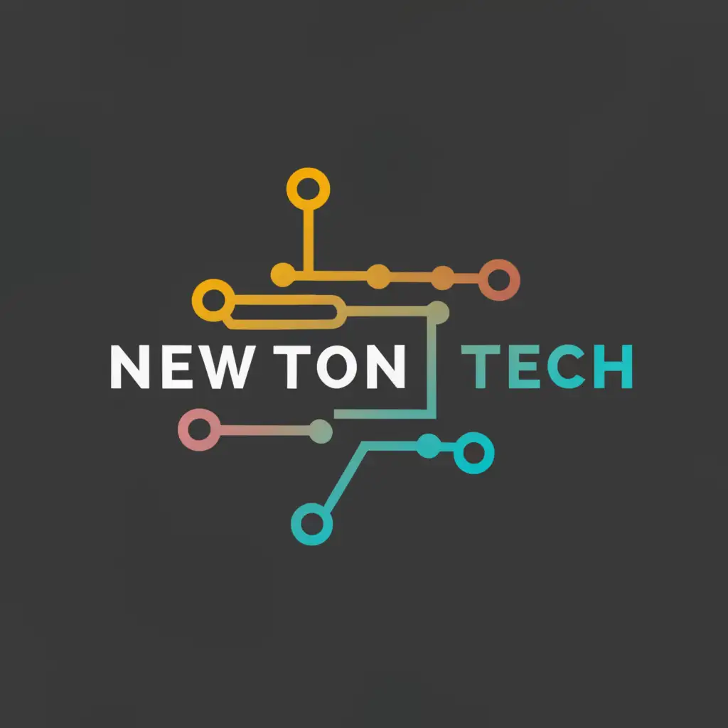 a logo design,with the text "NEW TON TECH", main symbol:ELECTRIC,Moderate,be used in Technology industry,clear background