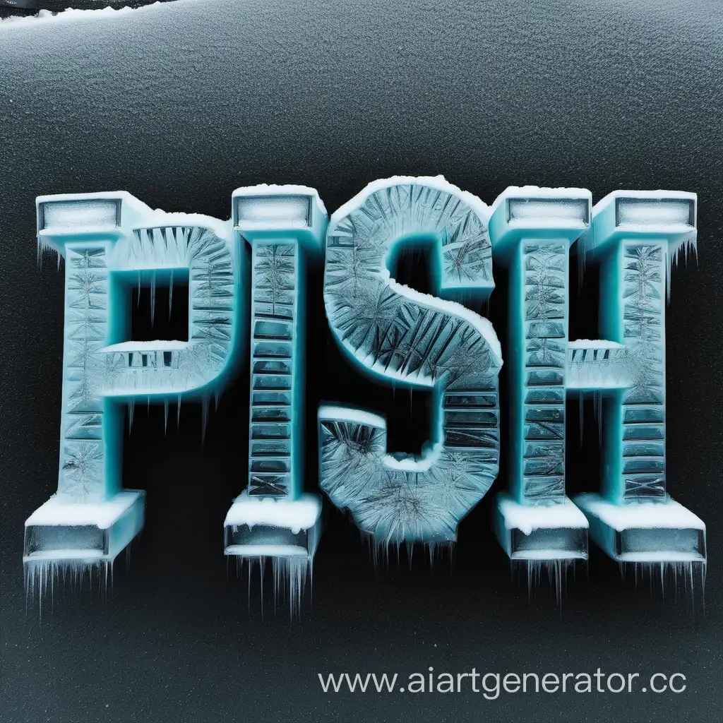 Frozen-Typography-Icy-Letters-P-U-S-H