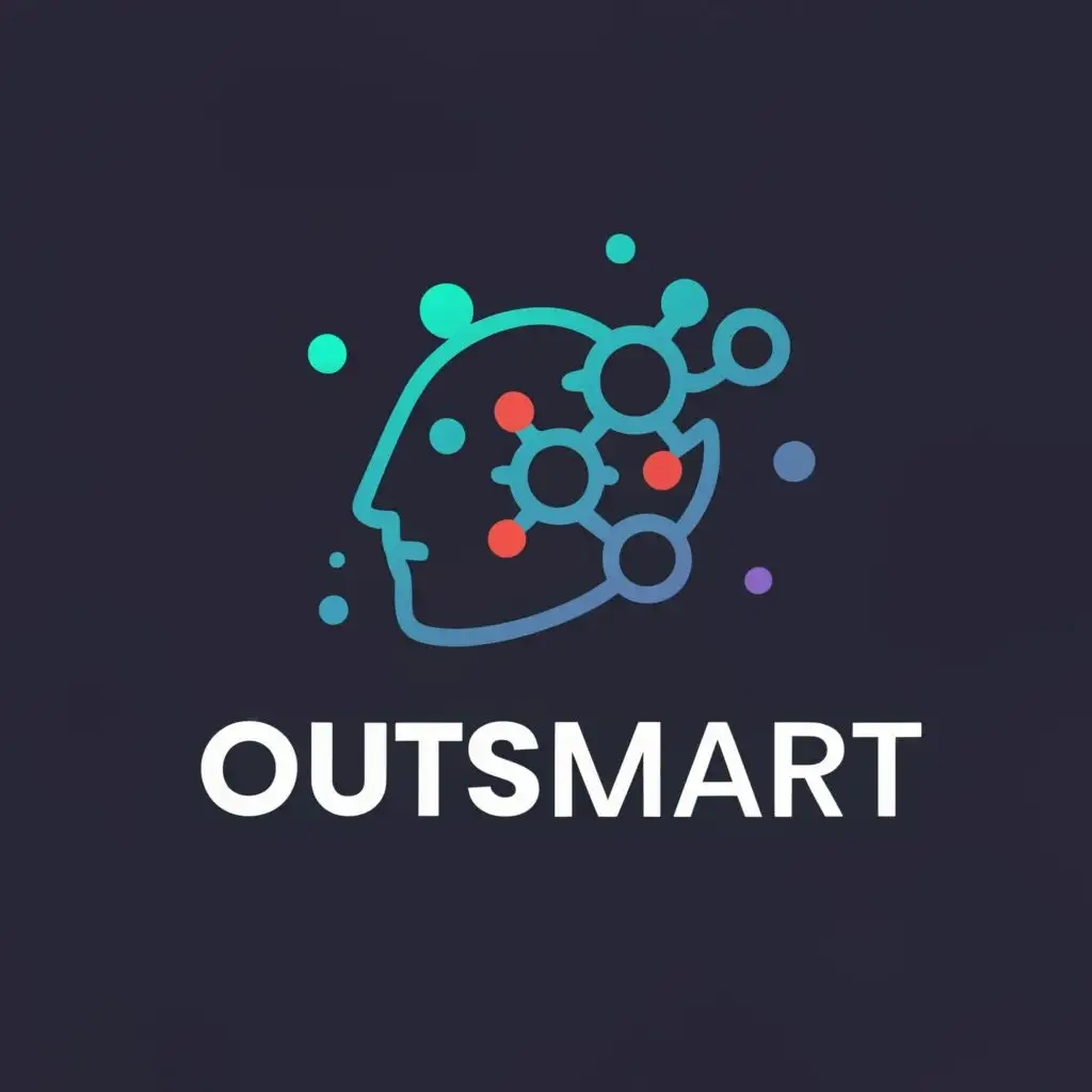 logo, Smart, with the text "OutSmart", typography, be used in Internet industry
