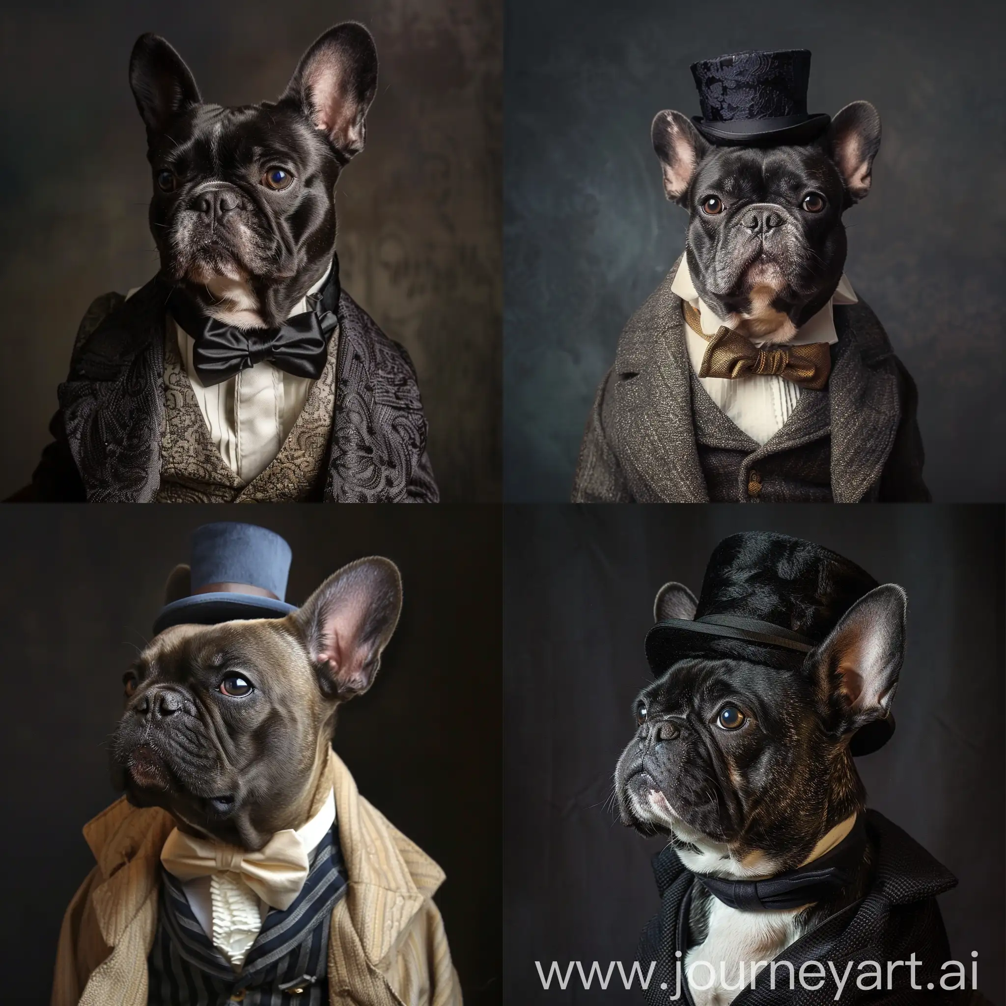 Stylish-French-Bulldog-Dressed-as-a-Dandy