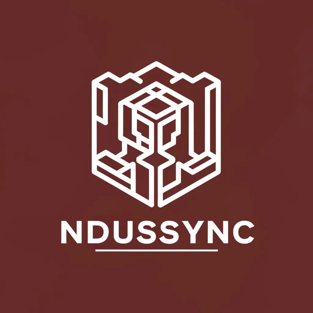 a logo design,with the text "IndusSync", main symbol:Casting components,Moderate,clear background