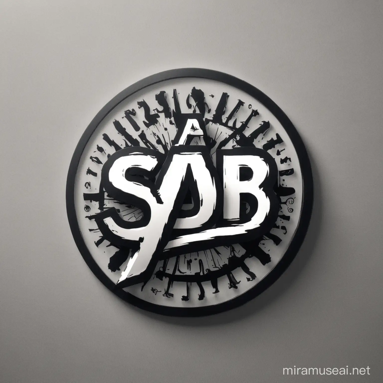Logotipo SAB Modern Business Branding with Initials