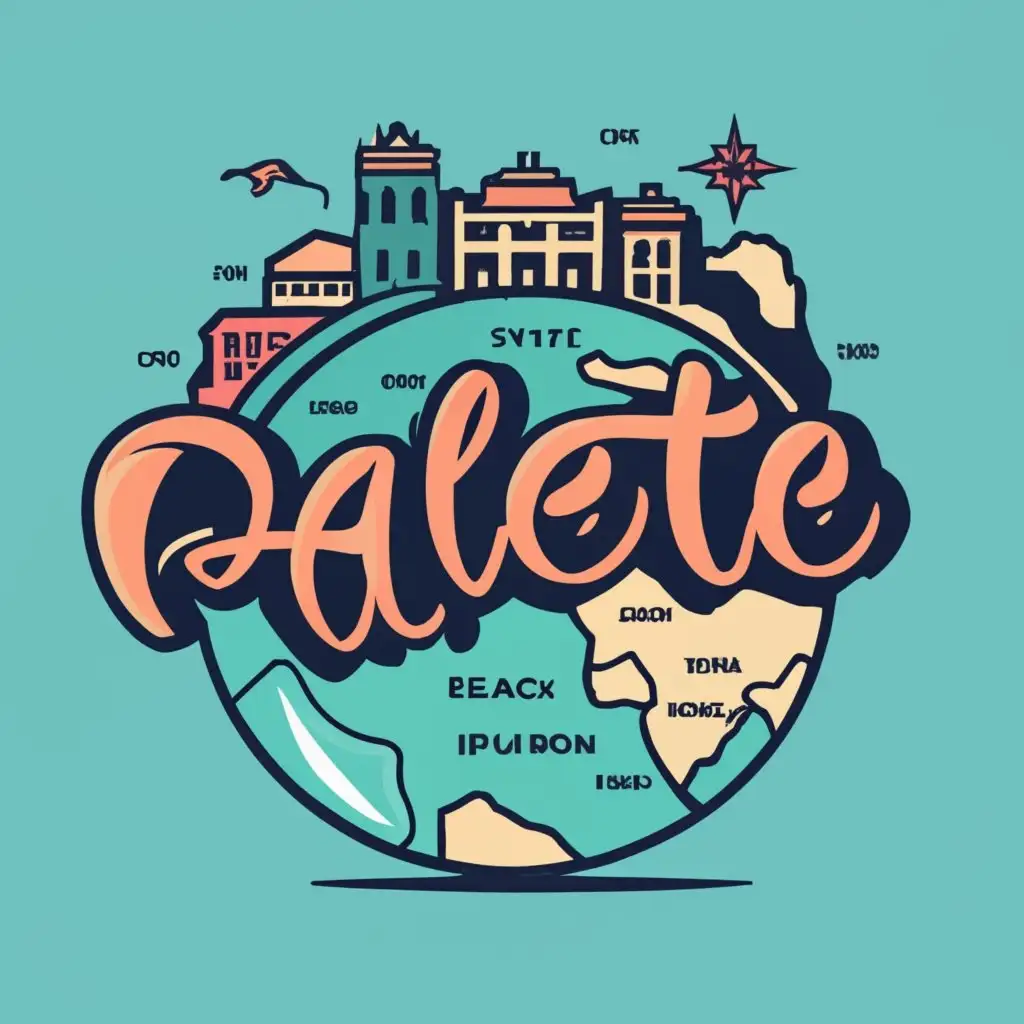 LOGO-Design-For-Palette-Travel-Vibrant-Greek-Map-Palette-with-Typography