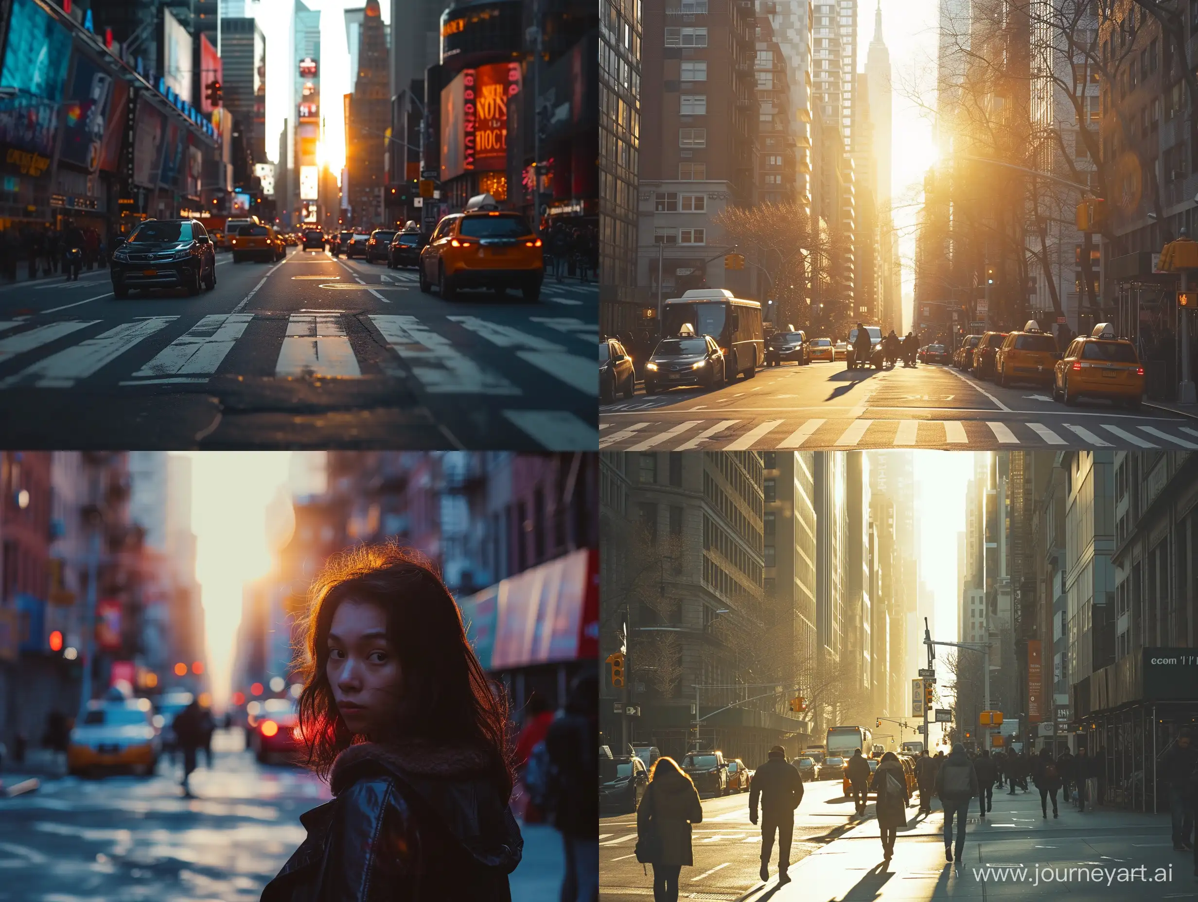 new york city, the photo is bathed in natural lighting, day time setting. Shot in 4k with a high end DSLR camera. such as a Canon EOS R5 with a 50mm f/1. 2 lens, vibrance,
