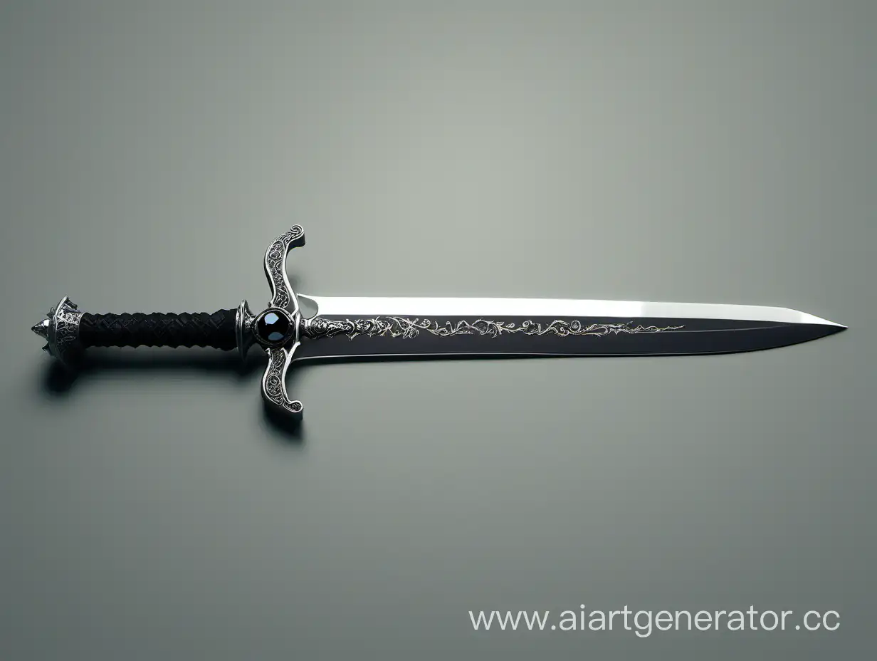 Black-Crystal-Hilted-Short-Sword