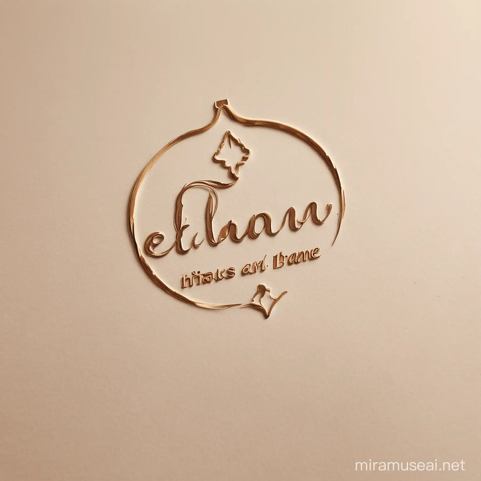 Elegant Logo Design Featuring the Name Elham