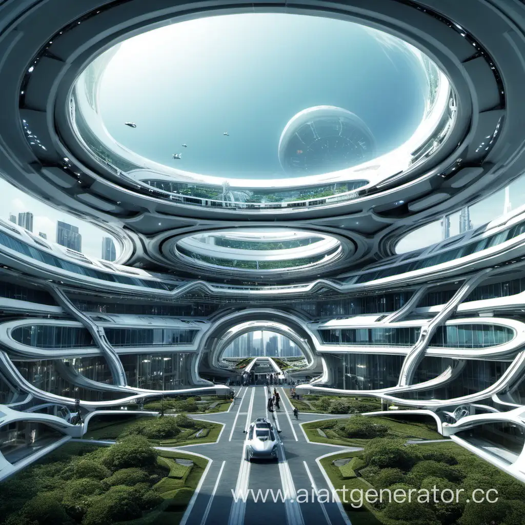 Futuristic-Cityscape-with-Advanced-Technology-and-Sustainable-Architecture
