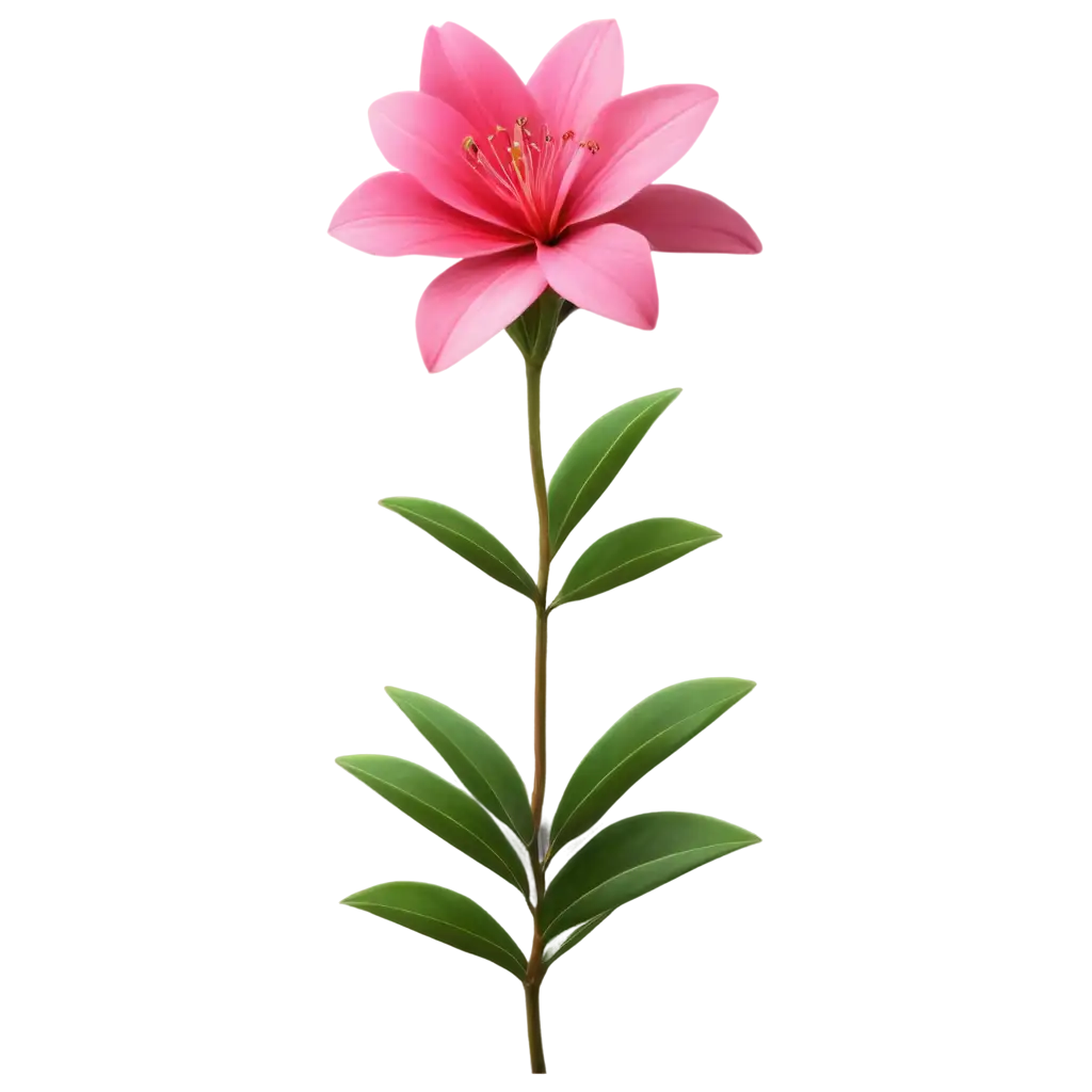 azalea 3d flower realistic. focus on flower
