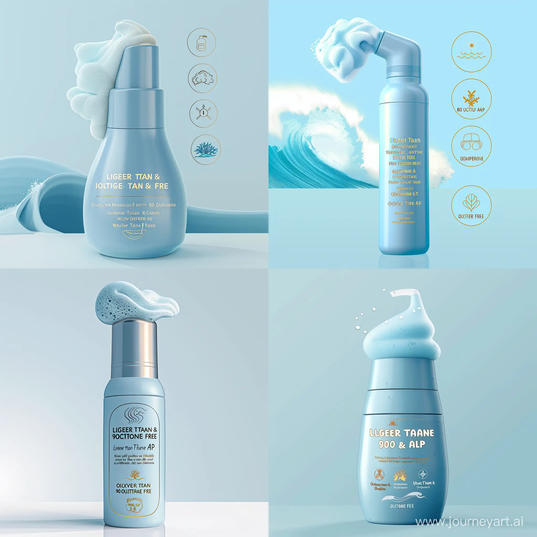 Luxurious-Baby-Blue-Sunscreen-Bottle-with-Gold-Labels-and-EcoFriendly-Symbols