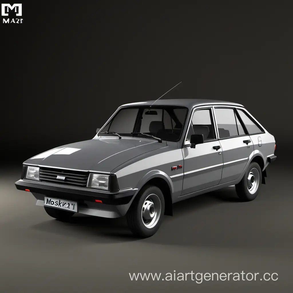 Gray-Moskvich-2141-Hatchback-Classic-Car-Photography