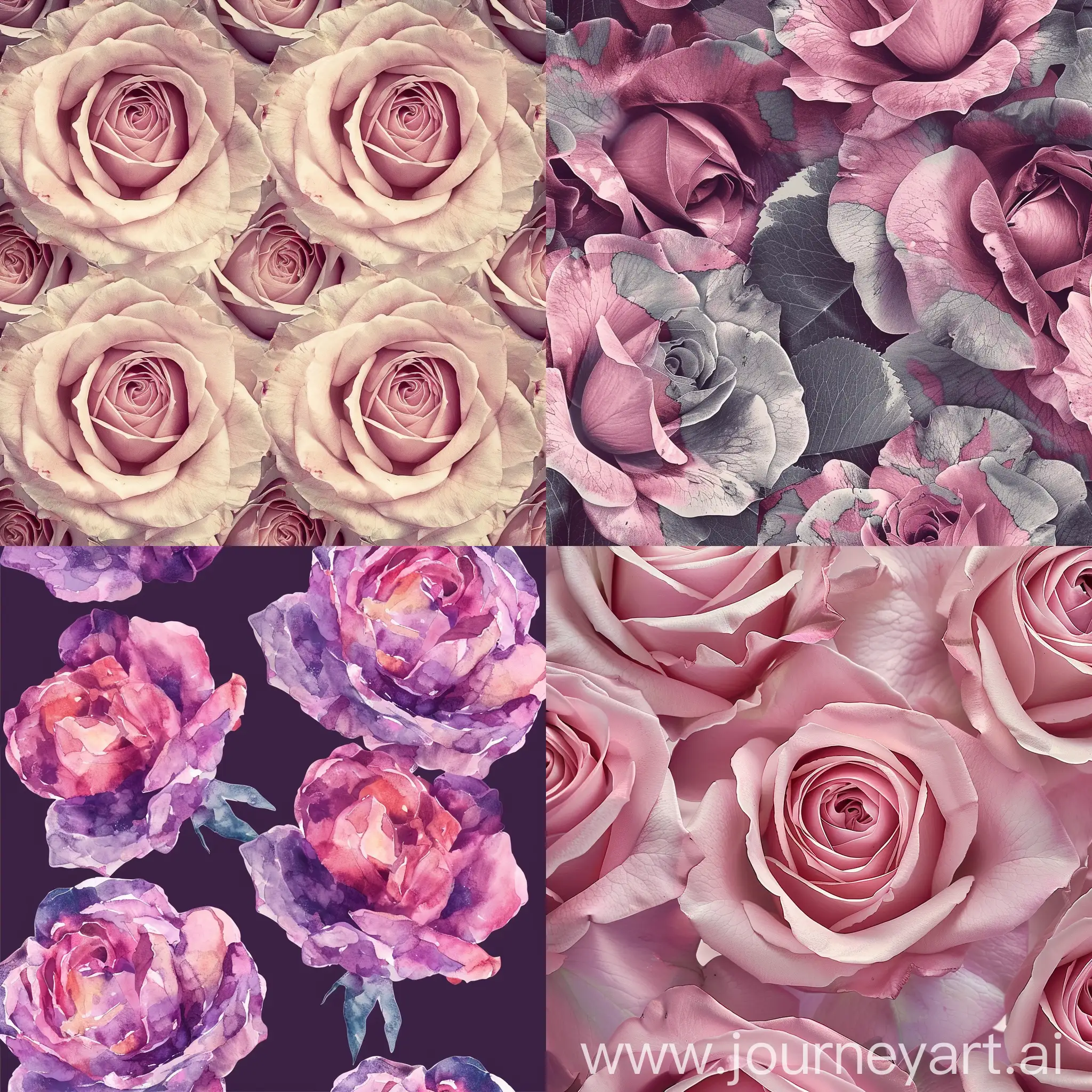 Repetitive-Pattern-of-Roses-in-Vibrant-Colors