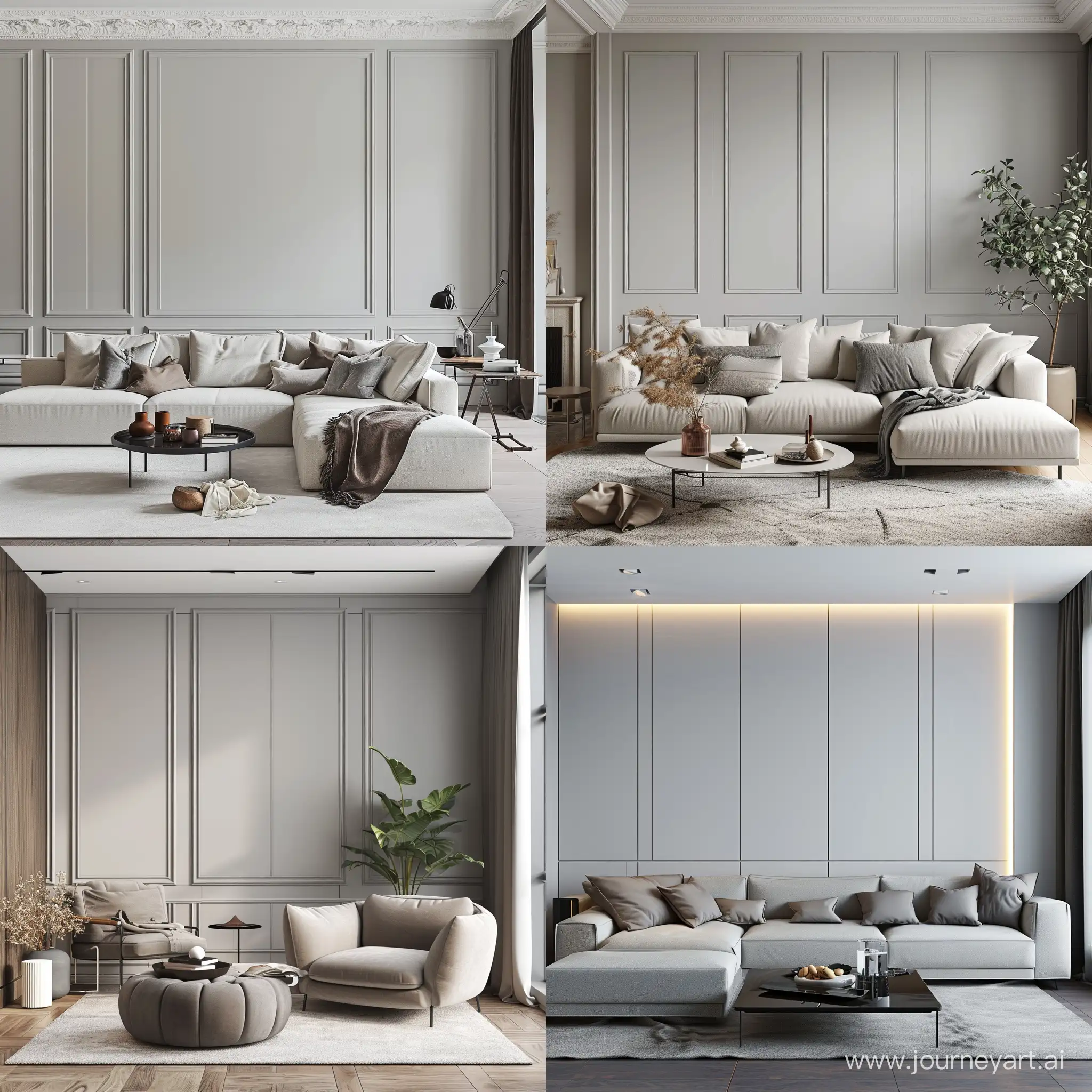 Contemporary-Living-Room-with-Large-Light-Gray-Panels