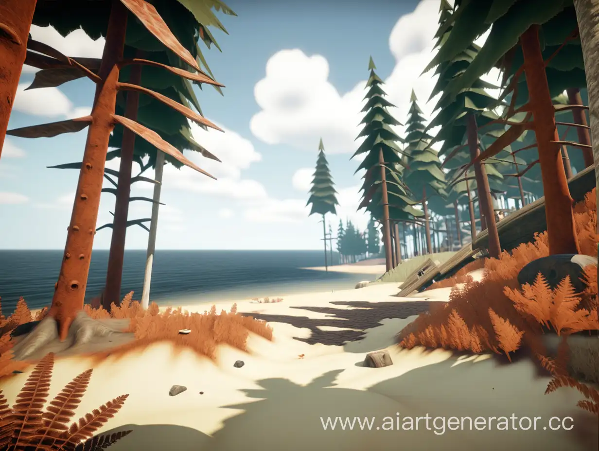 Rust-Game-Forest-Scene-with-Beach-and-Sea