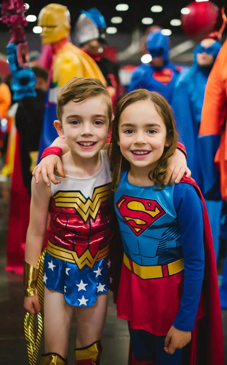 Brother-and-Sister-Gender-RoleReversal-Superhero-Convention-Cuties