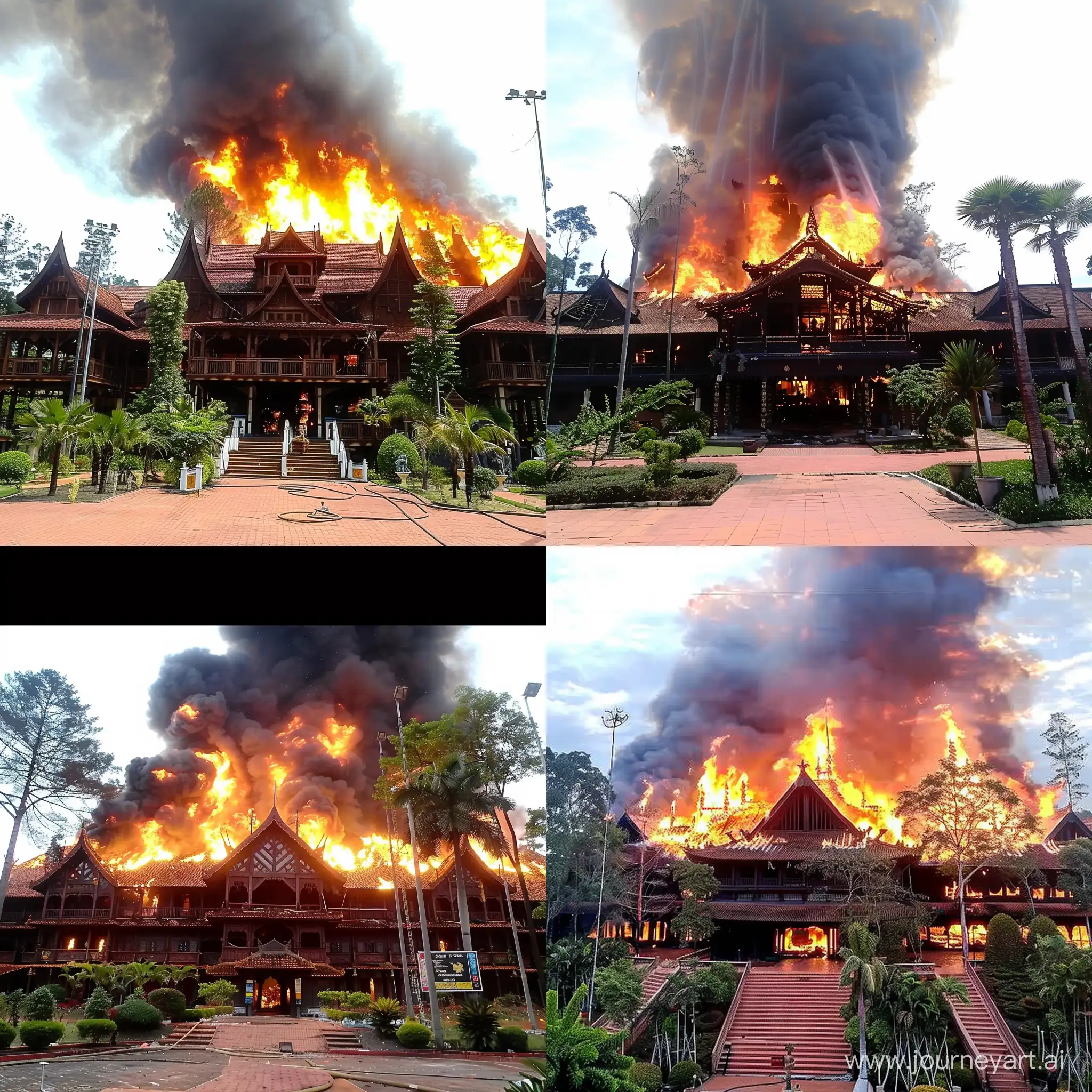 Historic-Malay-Palace-Engulfed-in-Flames