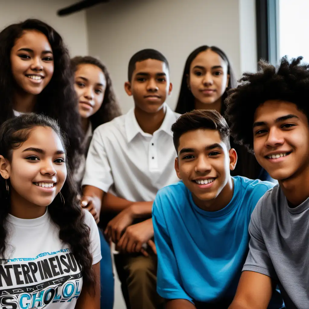 Diverse Teen Entrepreneurs at Innovation Academy