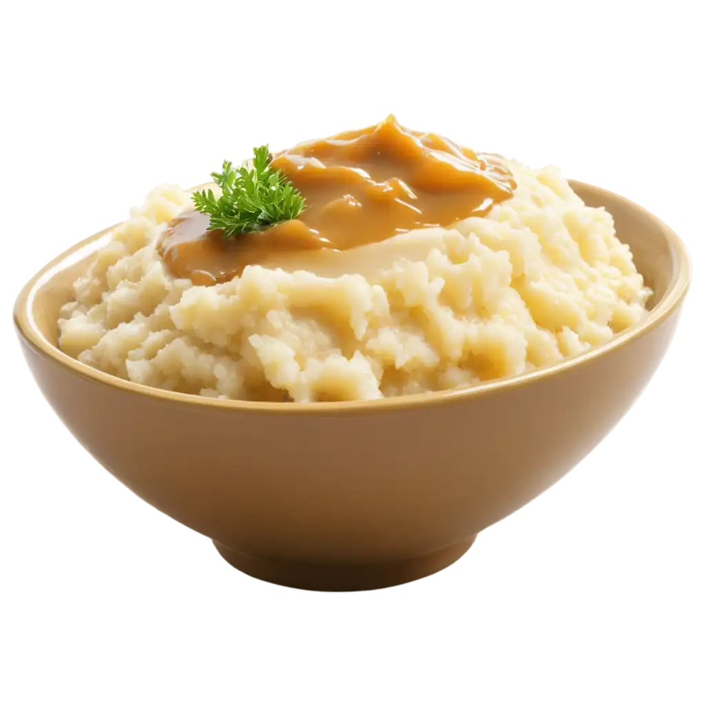 Delicious-Mashed-Potatoes-and-Gravy-PNG-Enhance-Your-Culinary-Content-with-HighQuality-Imagery