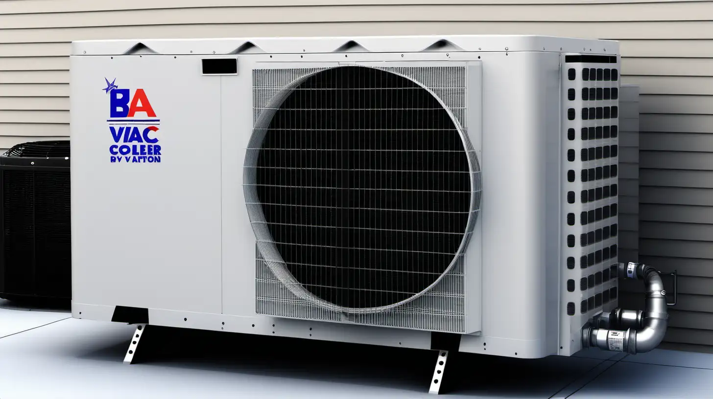Professional American HVAC Technicians Installing Cooler