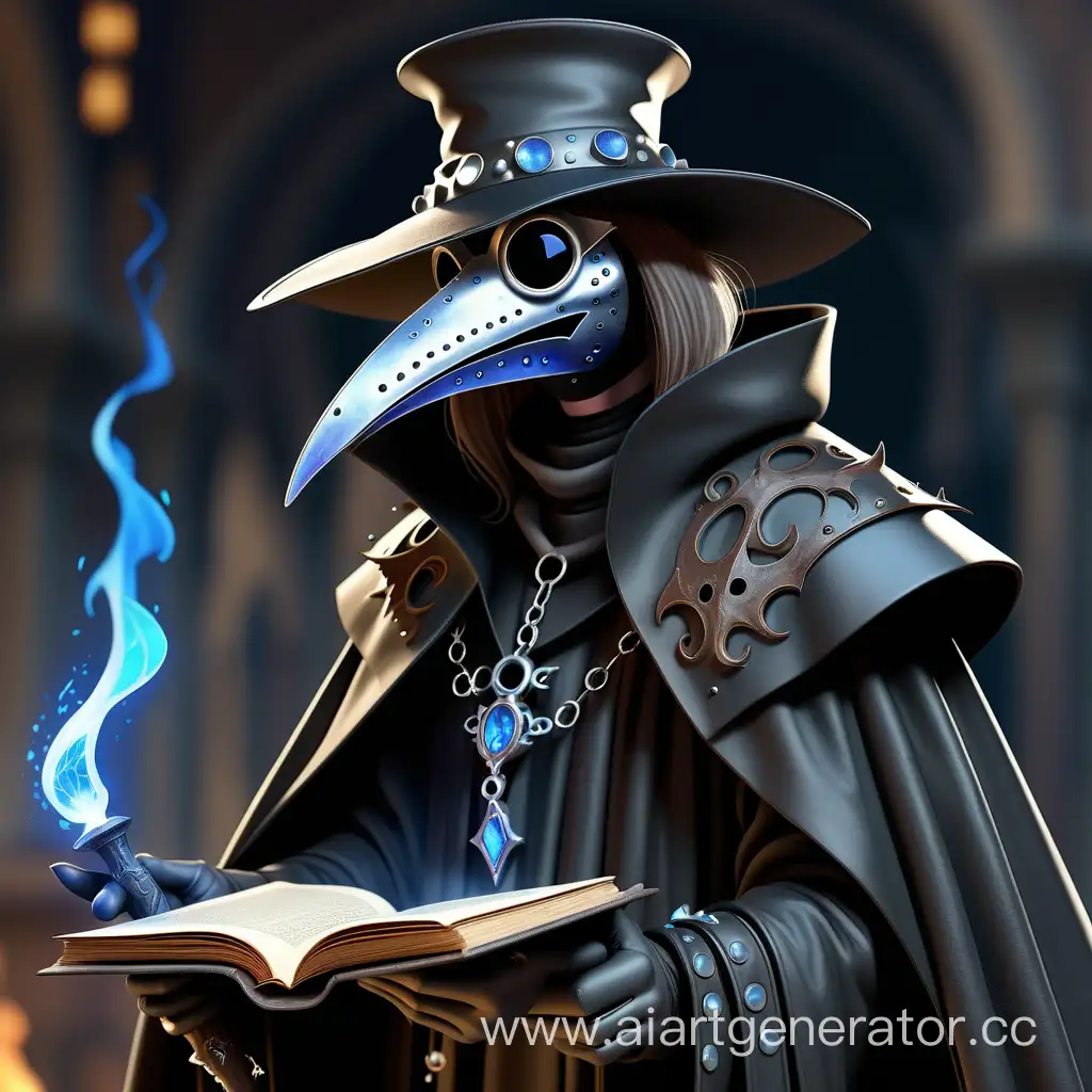 Mystical-Plague-Doctor-with-90sinspired-Attire-and-Magical-Elements