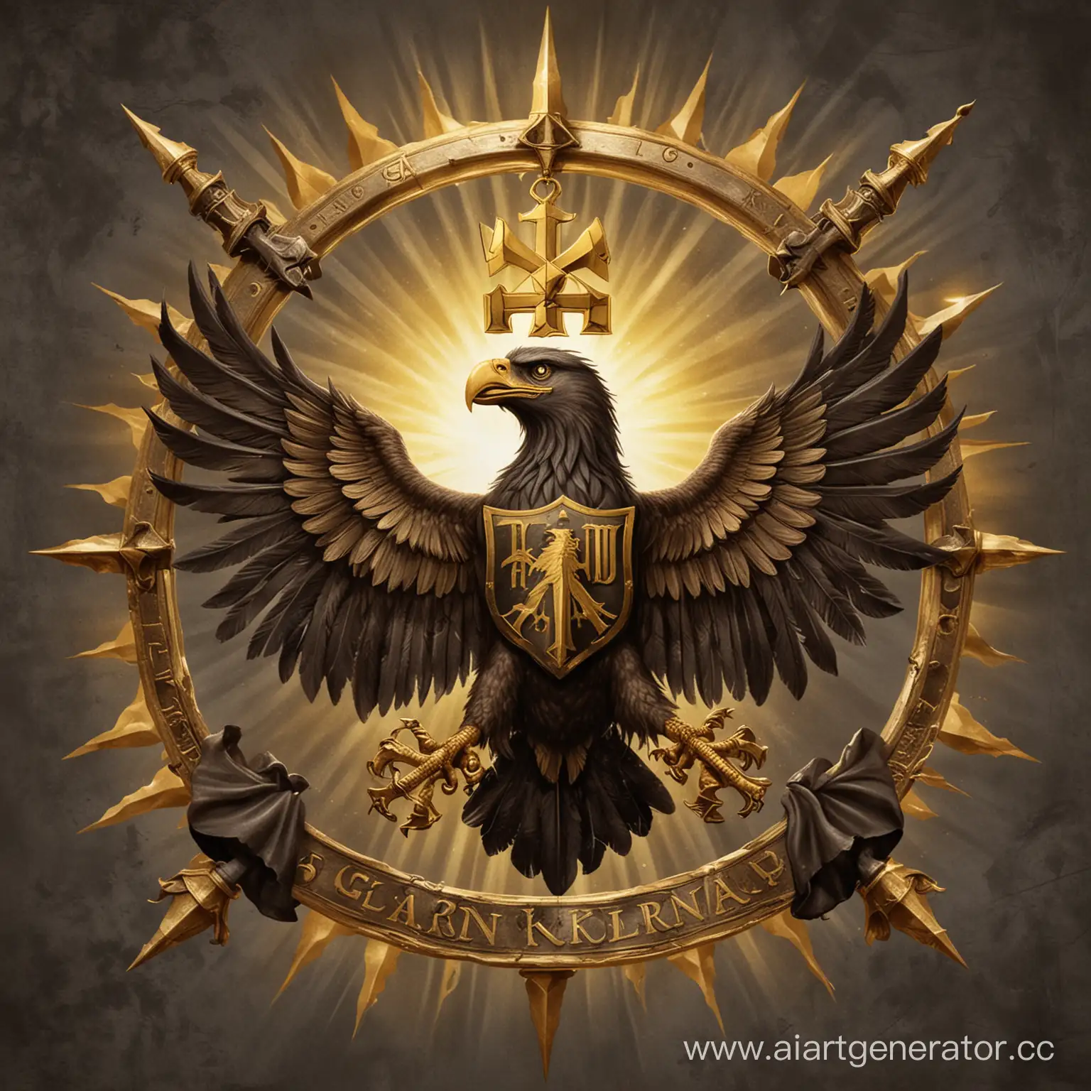 Glarkonia-Flag-with-DoubleHeaded-Eagle-and-Golden-Sun-Emblem