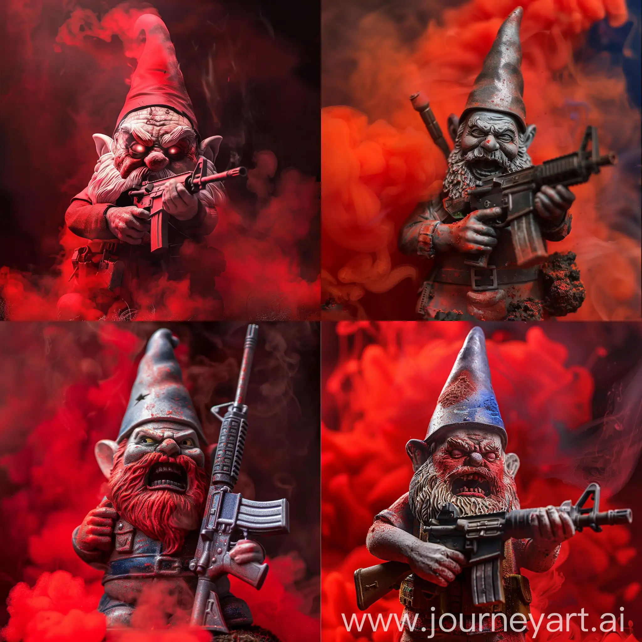 Furious-Funk-Style-Garden-Gnome-with-M4A1-Firearm