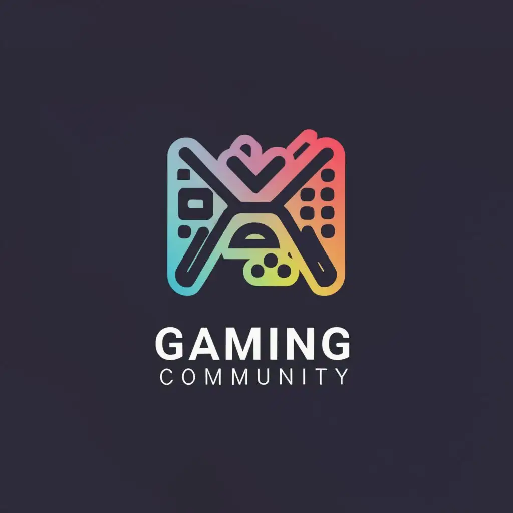 logo, Σ, with the text "gaming community", typography