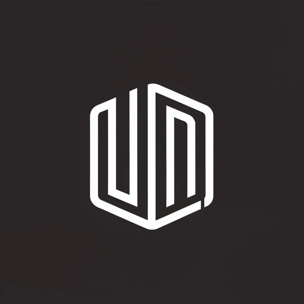 logo, Letters logo minimalism agressive, with the text "UD", typography