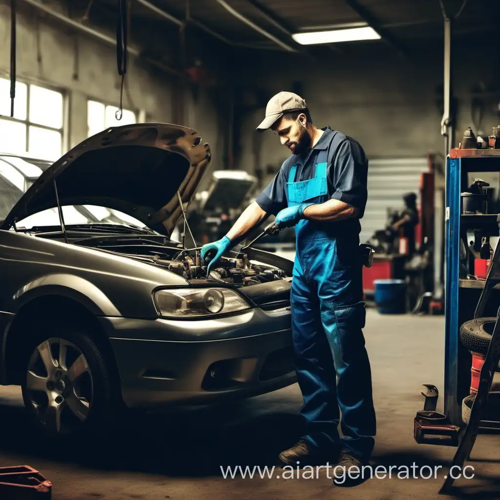 Mechanic-Working-in-Auto-Repair-Shop