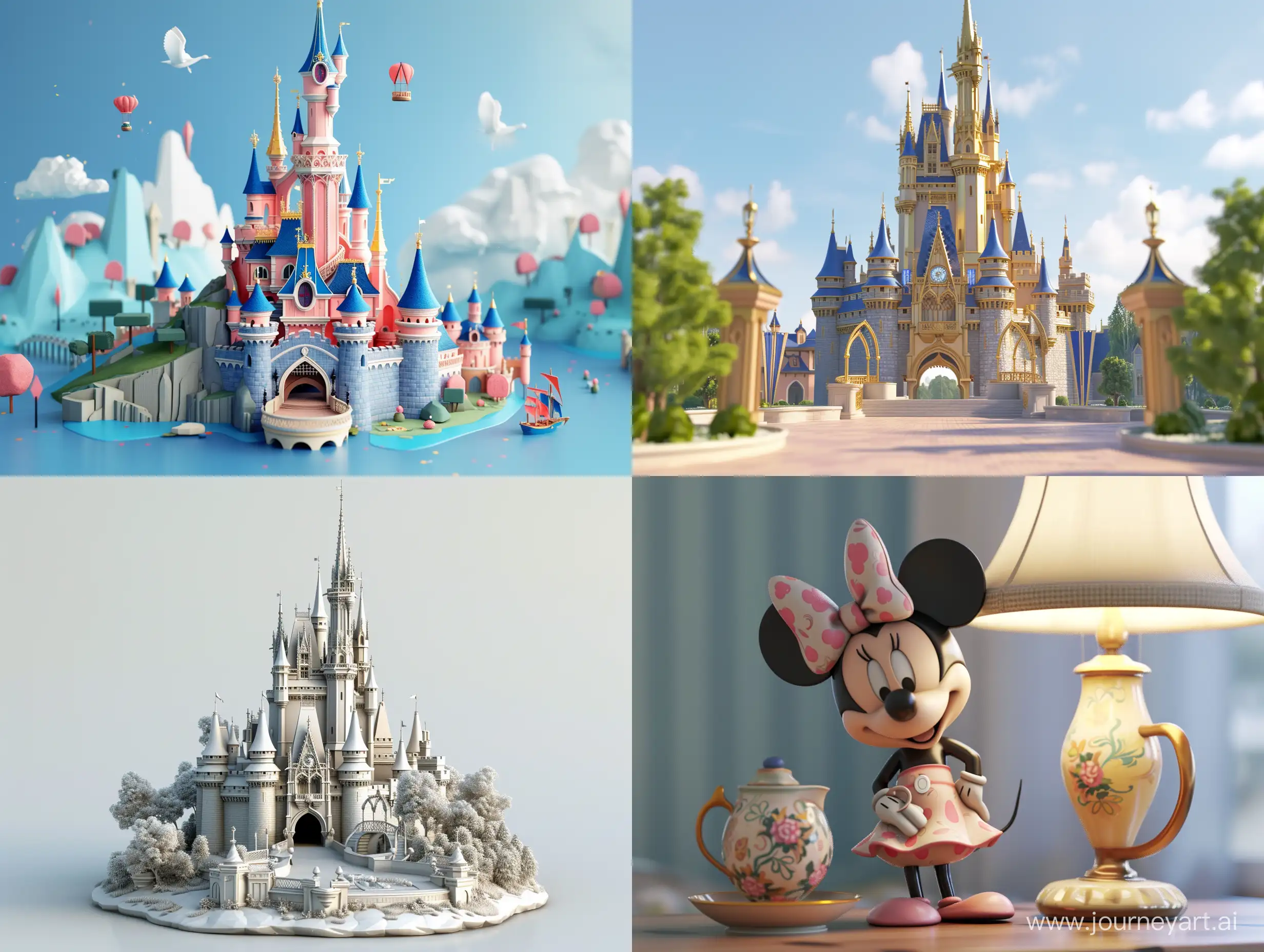 3D render, disney stlye