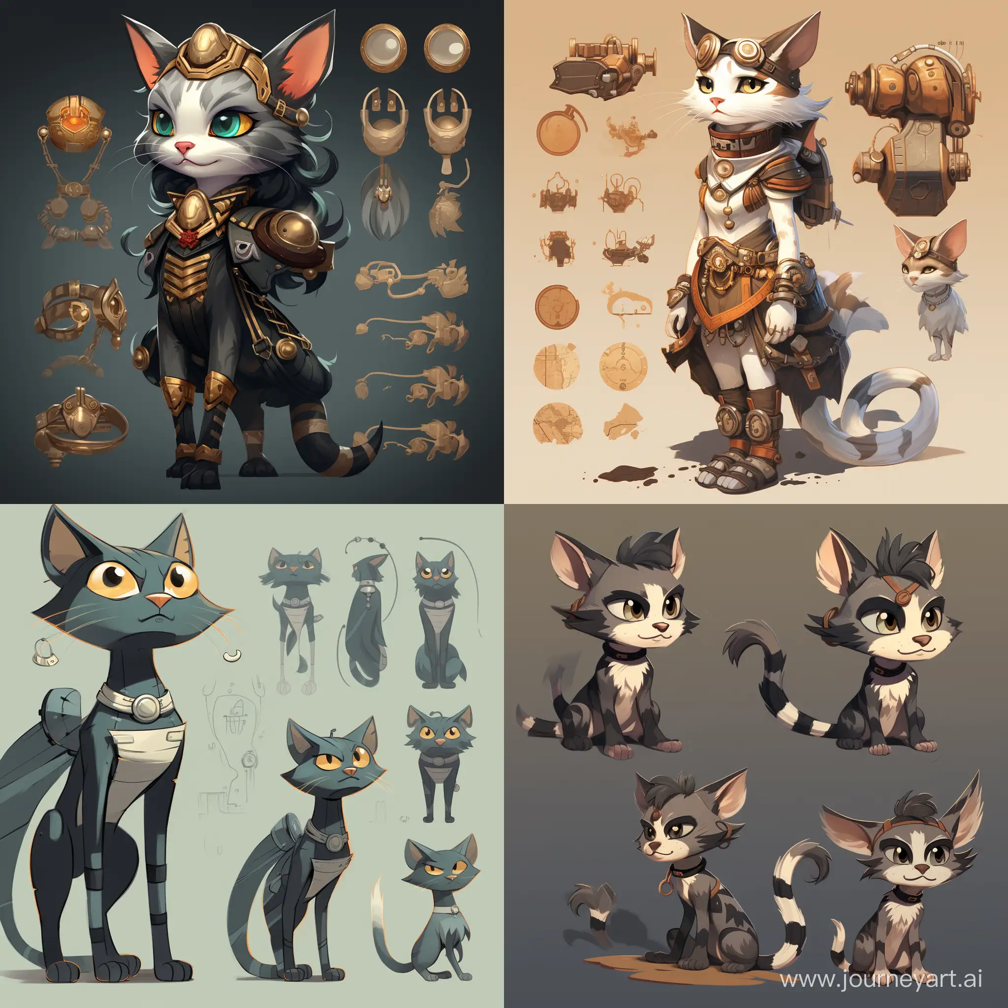 Whimsical-Cat-Girl-Concept-Art-with-Aspect-Ratio-11-Design-No-57242