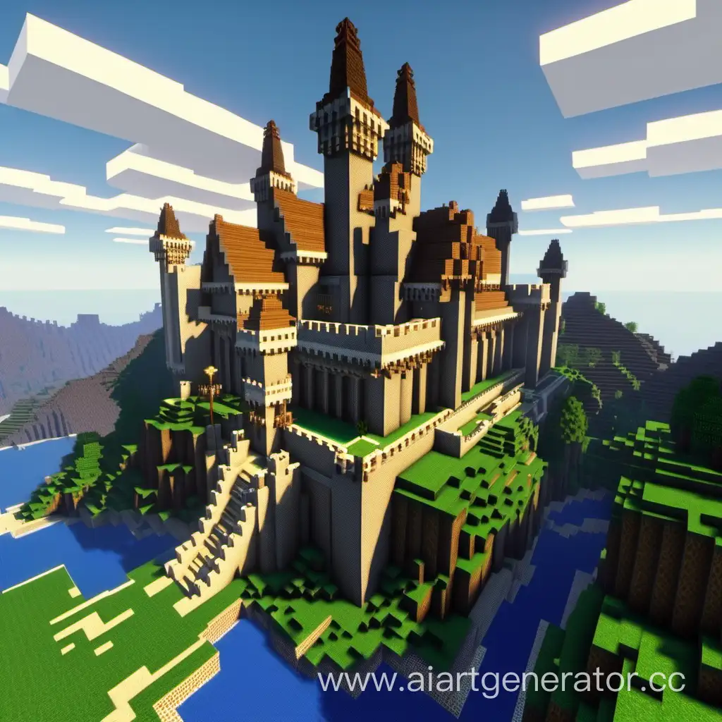 Minecraft-4k-Castle-Building-Creative-Blocky-Kingdom-Construction