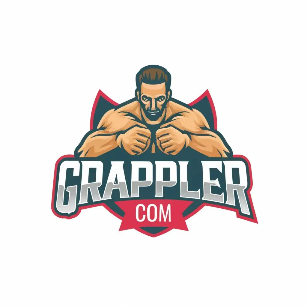 logo, grappler, with the text "Grappler.com", typography, be used in Sports Fitness industry