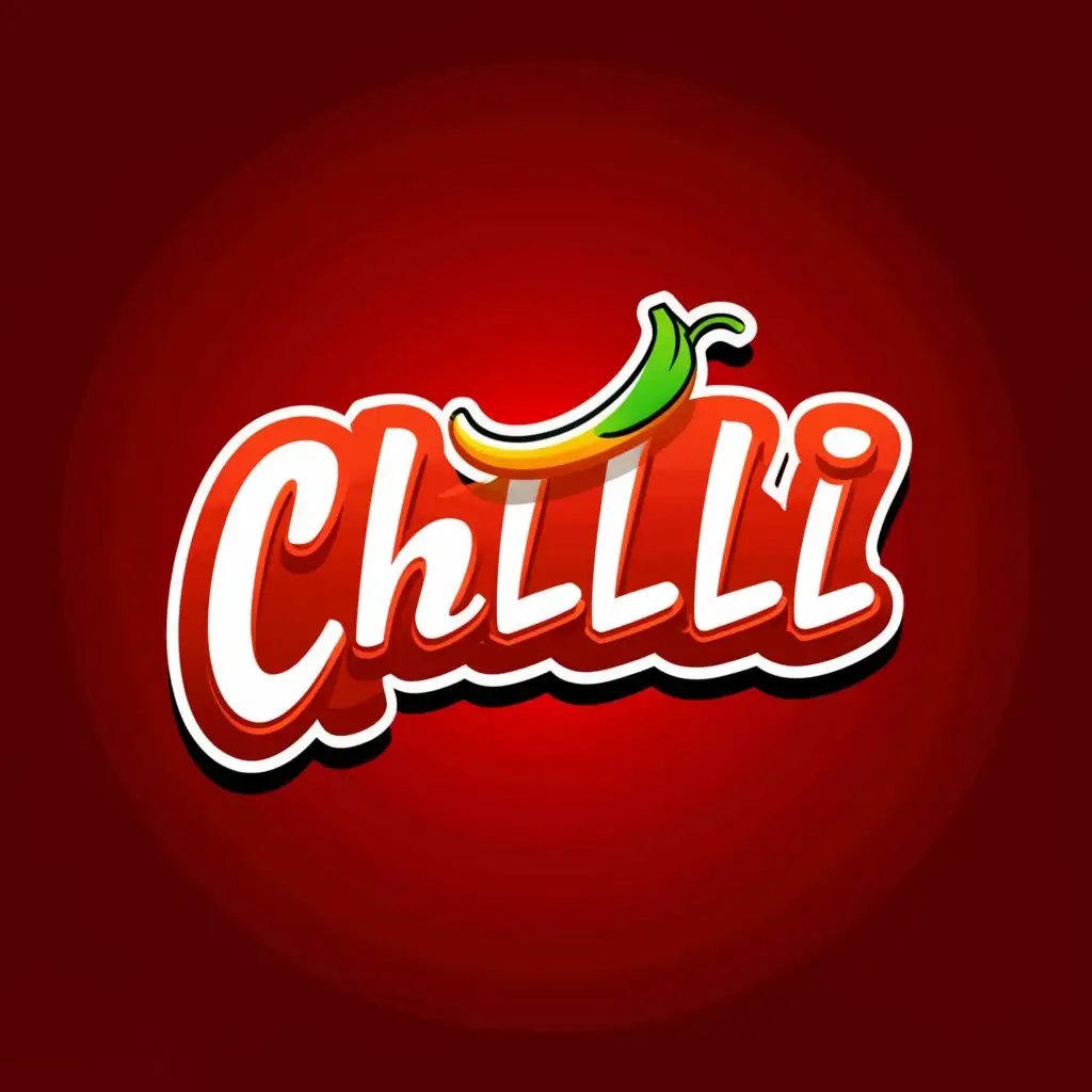 a logo design,with the text "Chilli", main symbol:Chilli,Moderate,be used in Entertainment industry,clear background