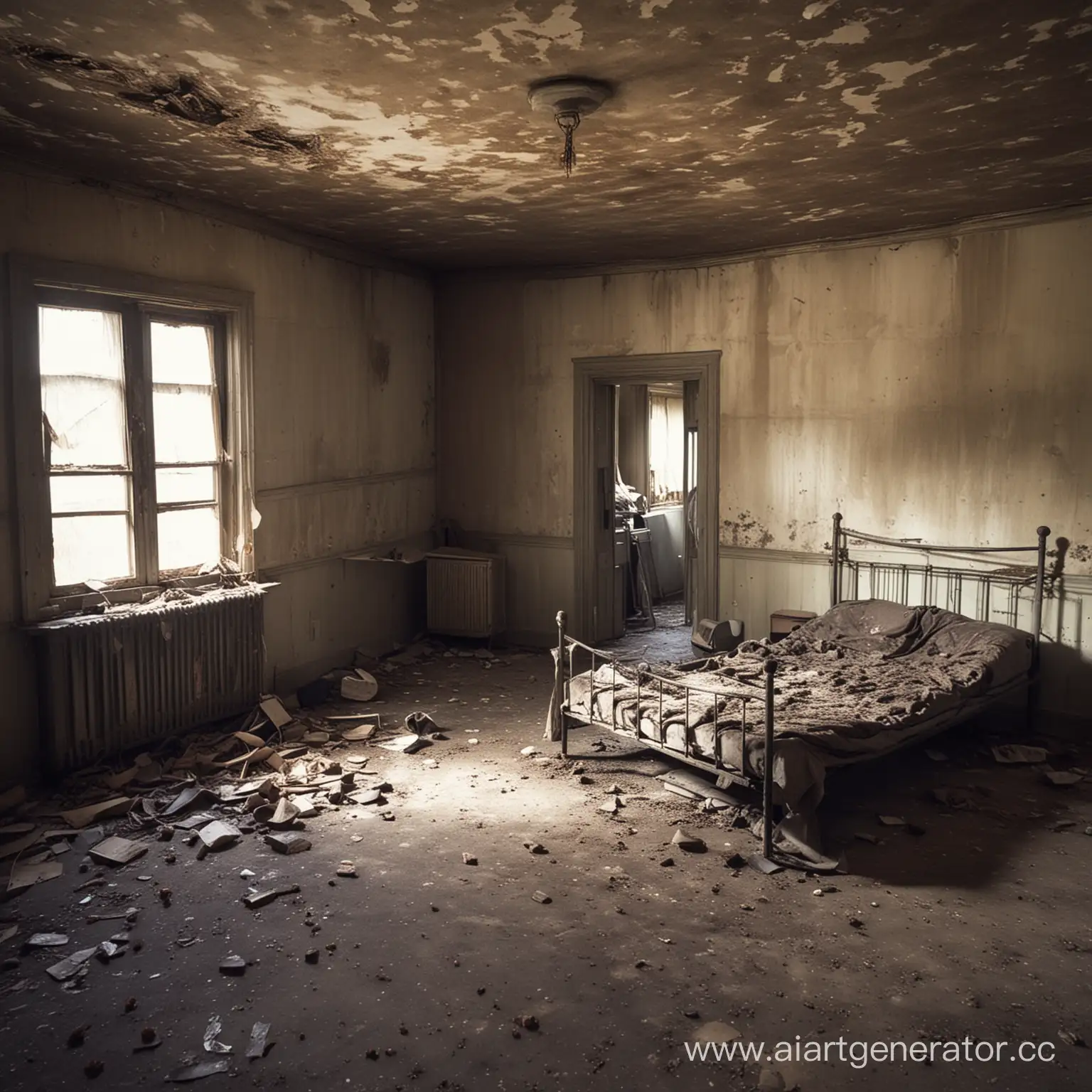 заброшенная комната,зомби апокалипсис,грязь