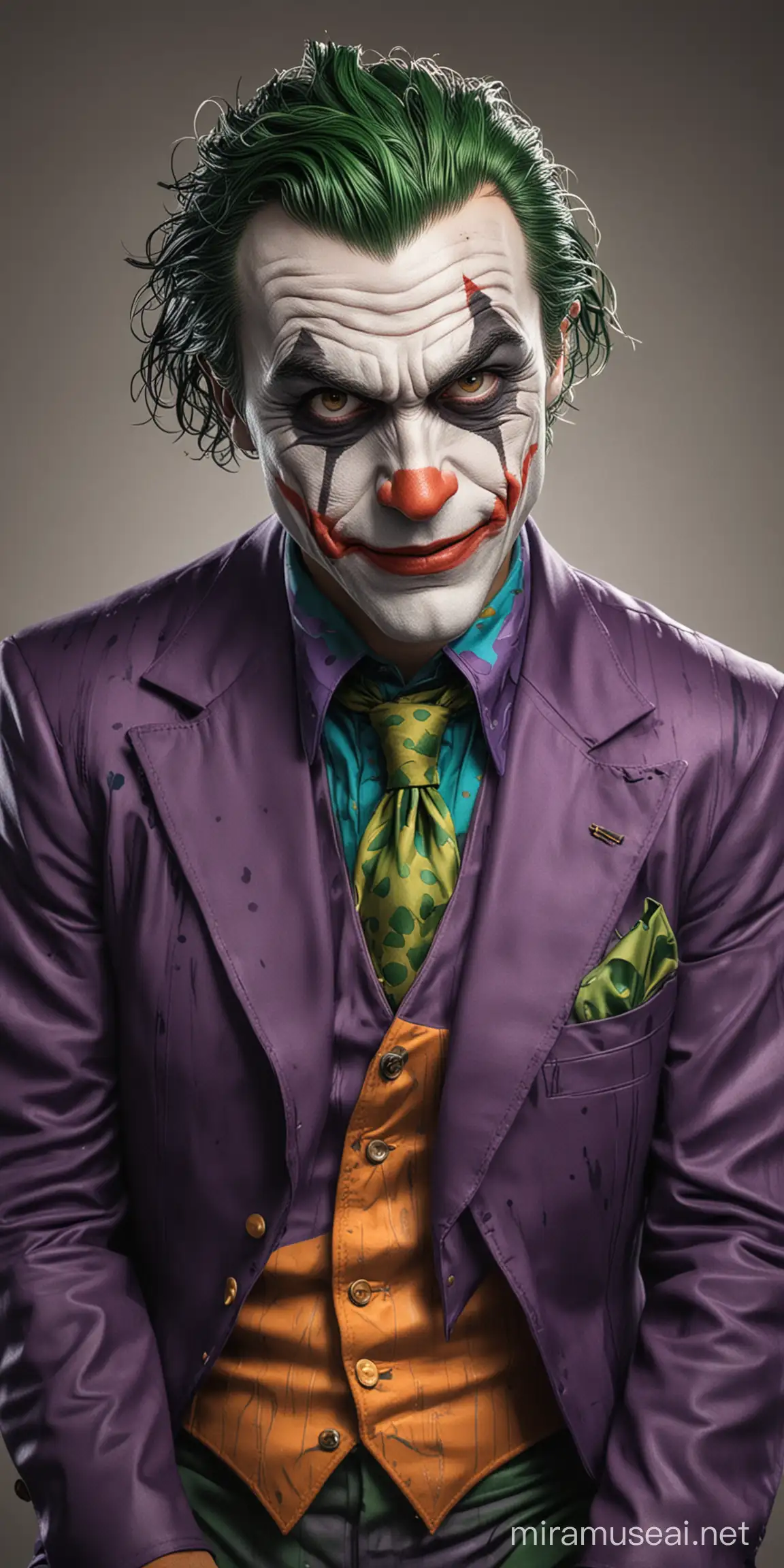Colorful Cartoon Character The Joker for Adults