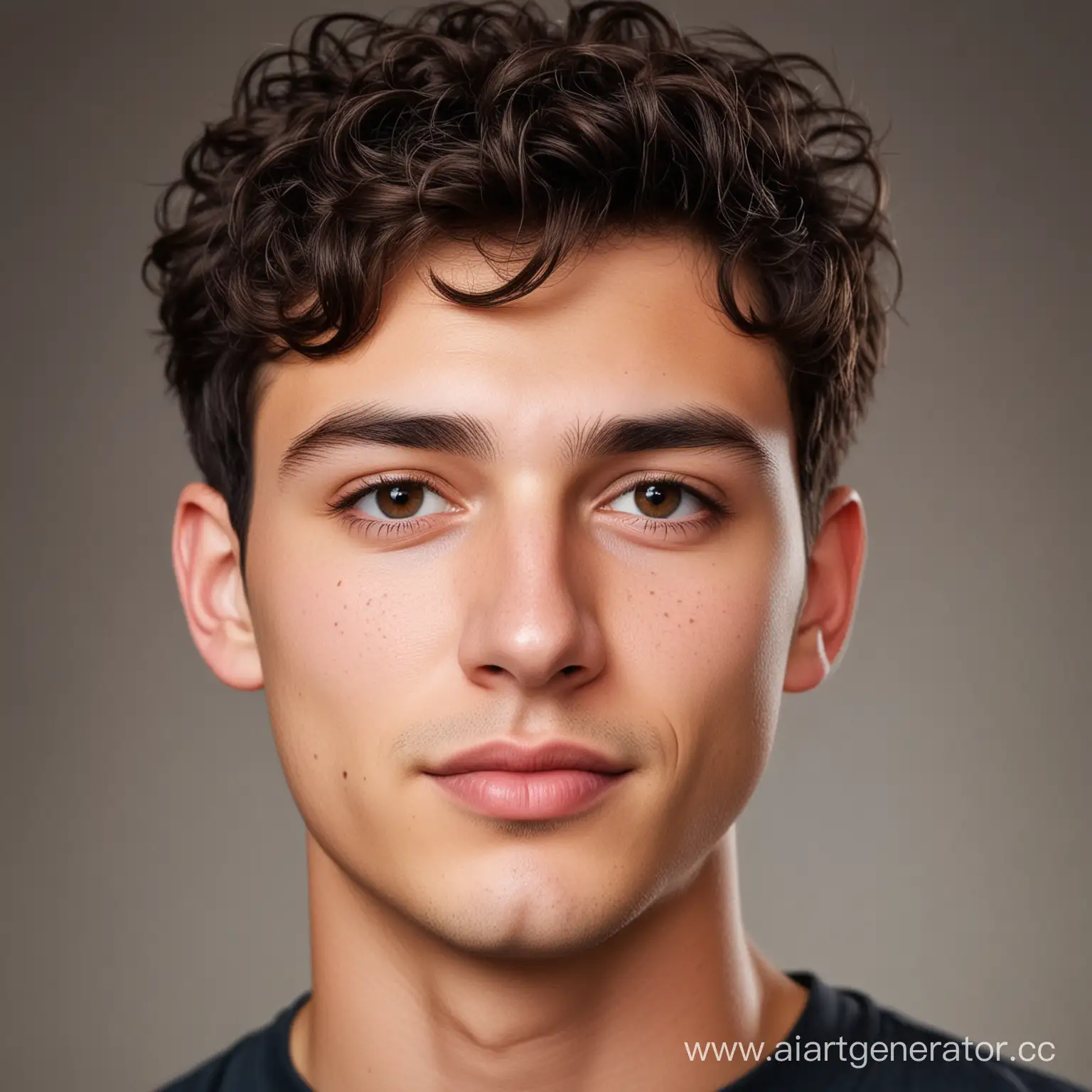 Portrait-of-a-Young-Man-with-Dimpled-Chin-and-Short-Dark-Hair