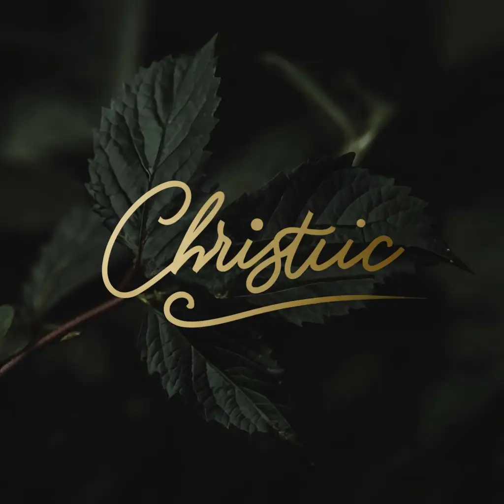 a logo design,with the text "Christic", main symbol:Signature style font, golden colour.,complex,be used in Finance industry,clear background
