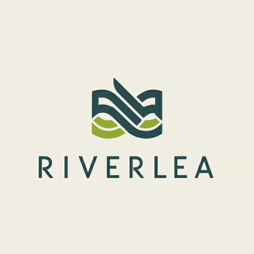 logo, Modern: Up-to-date and relevant.
Professional: Credible, established, and trustworthy.
Sophisticated: Polished and well-presented.
Evolving: Moving forward with the times.
Connected to Nature: Retaining the river theme with a subtle touch., with the text "Riverlea Group Ltd.", typography
