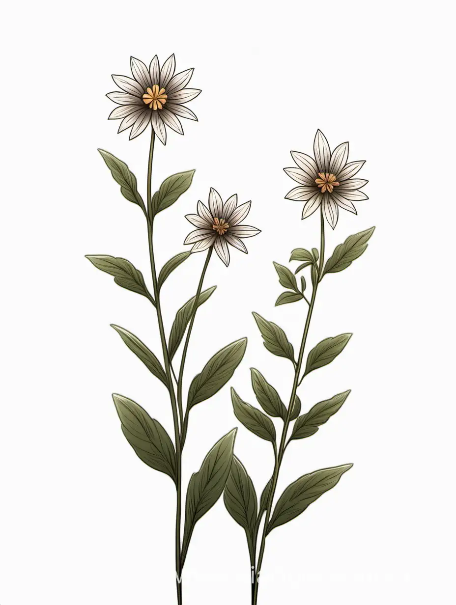 Elegant-Dark-Brown-Wildflower-Cluster-Simple-Herb-Botanical-Art-in-4K-High-Quality