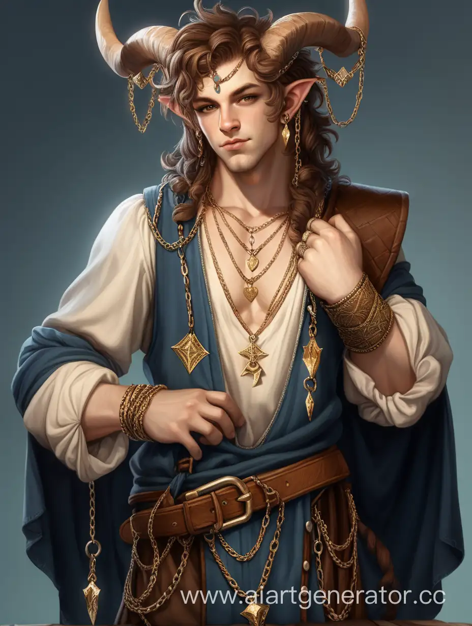 Handsome-BardSatyr-in-Ornate-Medieval-Attire-with-Golden-Adornments