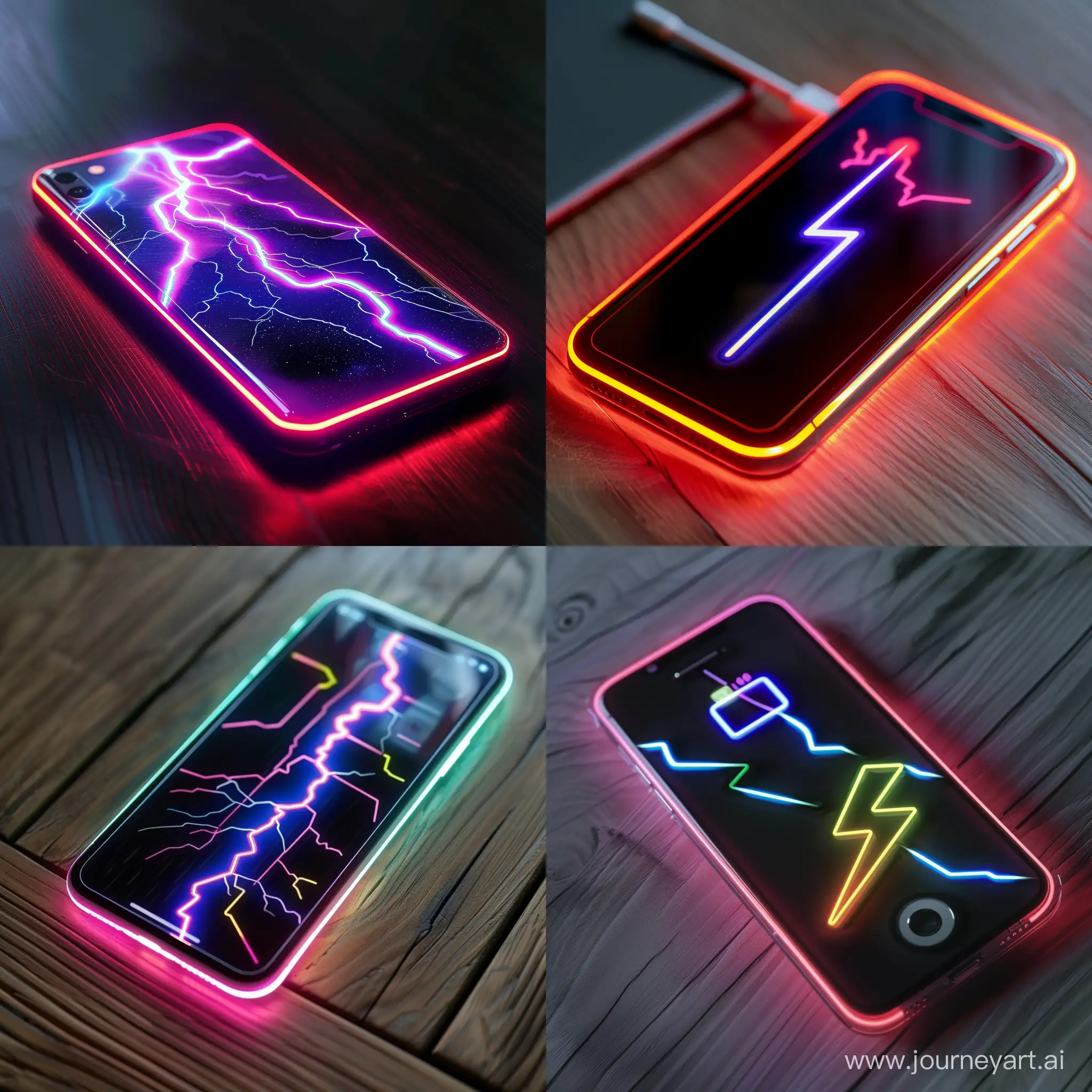 Phone-Sticker-Enhancing-Battery-with-Lightning-and-Neon-Glow