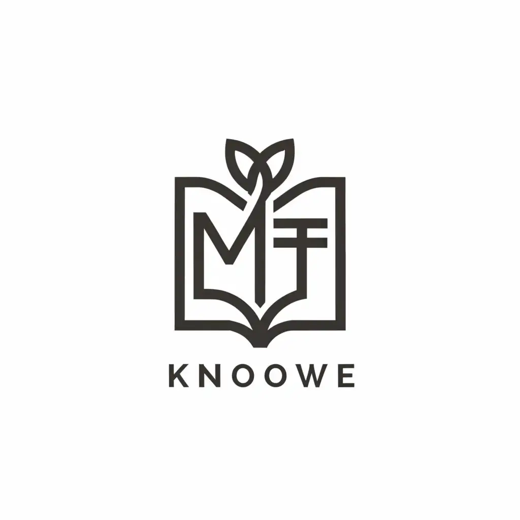 LOGO-Design-For-MT-Minimalistic-Book-and-Flower-Theme-with-Elegant-Scripting