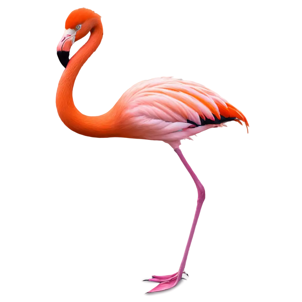 Vibrant-Flamingo-PNG-Captivating-Digital-Illustration-of-a-Majestic-Bird