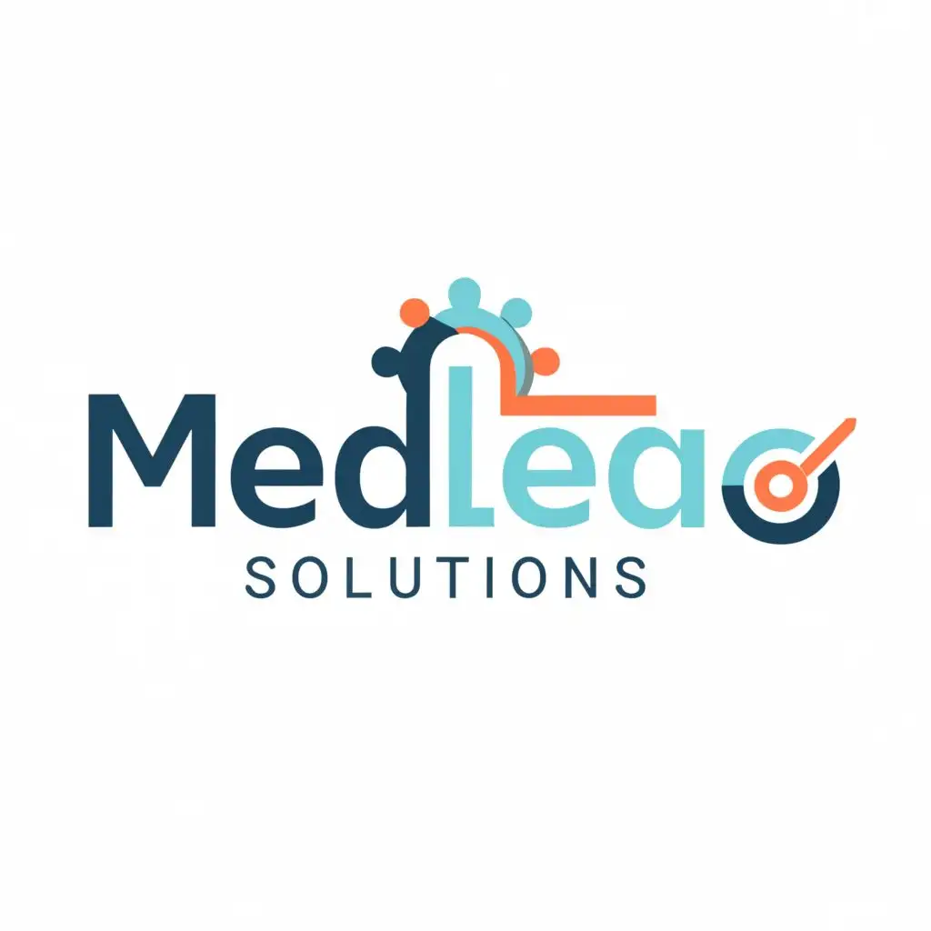 logo, Data Processing and Business Outsourcing Services, with the text "MedLead Solutions", typography, be used in Technology industry